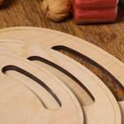 Набор досок разделочных двухсторонних, цилиндровых, ручка вырез, 3 штуки - фото 25442588