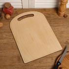 Набор досок разделочных двухсторонних, цилиндровых, ручка вырез, 3 штуки - фото 25442589