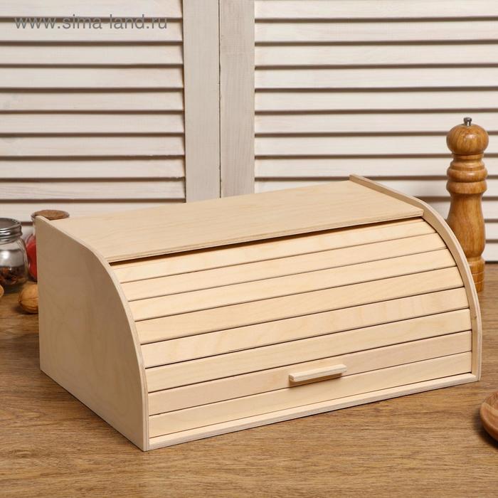Хлебница деревянная "Буханка", 38×24.5×16.5 см - Фото 1