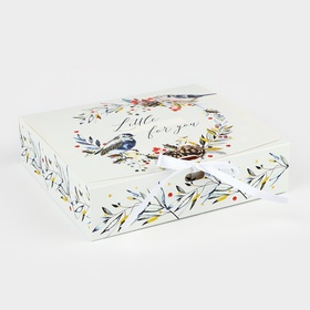 Складная коробка подарочная «Волшебного нового года», 20 × 18 × 5 см, БЕЗ ЛЕНТЫ