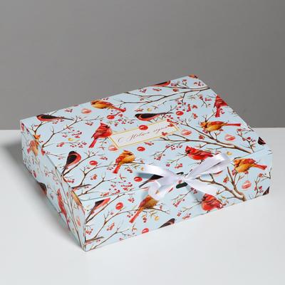Складная коробка подарочная «Волшебного нового года», 31 × 24,5 × 9 см
