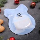 Блюдо стеклянное сервировочное Доляна «Бант. Домик Санты», 18,5×13 см - Фото 3