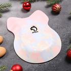 Блюдо стеклянное сервировочное Доляна «Бант. Рождественские птицы», 18,5×13 см - Фото 3