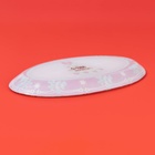 Блюдо Доляна «Новогодняя ель», 24.5×15.5 см, овальное, стекло, красное - Фото 3