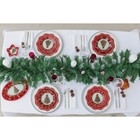 Блюдо стеклянное овальное Доляна «Новогодняя ель», 29,5×20,3 см - фото 4311544