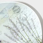 Блюдо стеклянное сервировочное овальное Доляна «Весенний роман», 29,5×20,3×2,1 см - Фото 5