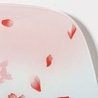 Тарелка стеклянная обеденная Доляна «Сакура», 25×25 см - Фото 4