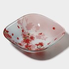 Салатник стеклянный Доляна «Сакура», 400 мл, 15×15 см - Фото 3