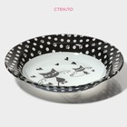 Тарелка глубокая Доляна «Котики», 450 мл, d=18.8 см, стекло - Фото 2