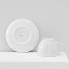 Сервиз чайный Доляна «Зайка», 12 предметов: 6 чашек 250 мл, 6 блюдец d=15 см, фарфор, белый - Фото 6