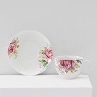 Сервиз фарфоровый чайный Доляна «Роза», 12 предметов: чашка 250 мл, блюдце d=15 см - Фото 4