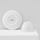 Сервиз чайный Доляна «Роза», 12 предметов: чашка 250 мл, блюдце d=15 см, фарфор, белый - Фото 6