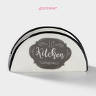 Салфетница Доляна «Гурман», 13.3×3.7×7.1 см, белая - Фото 2