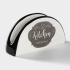 Салфетница Доляна «Гурман», 13.3×3.7×7.1 см, белая - Фото 3