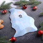 Блюдо стеклянное сервировочное Доляна «Снеговик в голубом», 25×15 см - Фото 3