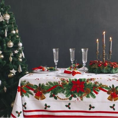 Скатерть новогодняя «Этель. Рождественский бал», 150×180 см +/-3 см с ГМВО, 100% хлопок
