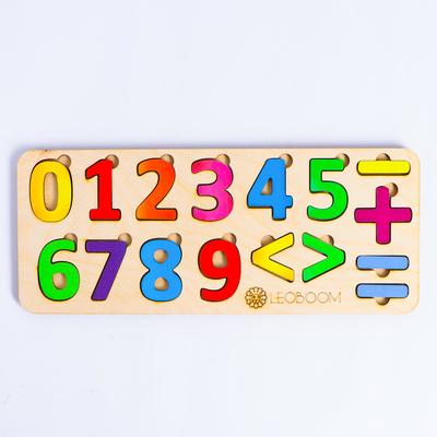 Рамка - вкладыши «Цифры», 16 деталей