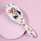 Расчёска массажная, 7 × 22 см, разноцветная - фото 24474346