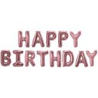 Набор шаров-букв 16" Happy Birthday, розовое золото - Фото 1