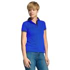 Рубашка женская, размер 44, цвет синий/чёрный - фото 294966879
