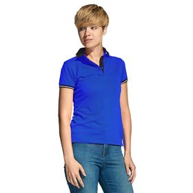Рубашка женская, размер 44, цвет синий/чёрный