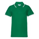 Рубашка поло детская, размер 10 лет, цвет зелёный - фото 9048266