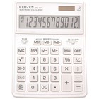 Калькулятор настольный Citizen "SDC-444XRWHE", 12-разрядный, 155 х 204 х 33 мм, двойное питание, белый - фото 6323003