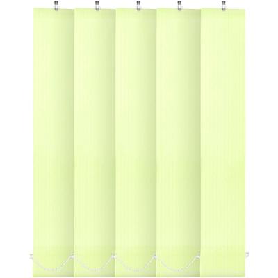 Комплект ламелей для вертикальных жалюзи «Лайн», 5 шт, 180 см, цвет зеленый