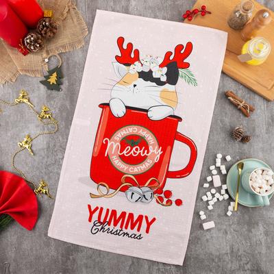 Полотенце "Этель" Yummy Christmas 40х73 см, 100% хл, вафел.полотно 164 гр/м2