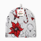 Грелка на чайник Доляна «Новогоднее настроение» 28×28 см, 100% хл., 164 г/м² - Фото 6