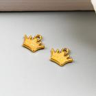 Подвеска "Корона принцессы" 1х1,2 см цвет золото - Фото 3