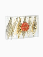 Ёлочные игрушки 6 шт. «Сосулька блестящая», 3×10 см, золото - фото 7631004