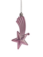 Ёлочные игрушки «Вечер чуда», шары новогодние, набор 18 шт., серебристый/сиреневый - Фото 5