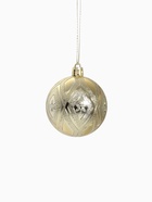 Ёлочные игрушки «Цветение», шары новогодние, d=6 см, набор 4 шт., золотисто-голубой 4941937