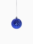 Ёлочные игрушки «Сетка», шары новогодние, набор 6 шт., d=6 см, синий - Фото 5