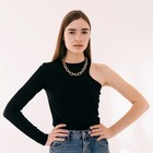 Колье «Цепь» крупные звенья с рисунком, цвет золото, 50 см - Фото 4