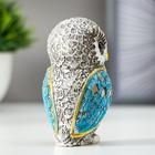 Набор фигурок полистоун «Семь серых филинов с синими крыльями», 7 шт. - Фото 4