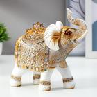 Фигурка-шкатулка для украшений полистоун «Белый слон с попоной из арабского ковра», 17.5×17.5×6.3 см - Фото 5
