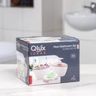 Набор аксессуаров для ванной комнаты QLux, 3 предмета (мыльница, подставка для щёток, дозатор), цвет МИКС - Фото 4