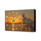 Часы-картина настенные, интерьерные "Закат", плавный ход, 57 х 35 х 4 см - фото 318368189