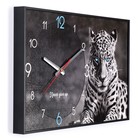 Часы-картина настенные, интерьерные "Леопард", плавный ход, 57 х 35 х 4 см - фото 10066805