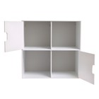 Стеллаж с дверцами Little Princess, 60 × 60 см, цвет белый - Фото 8