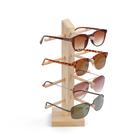 Подставка под очки, 4 места, h=30 см, дерево, цвет бежевый - фото 24684840