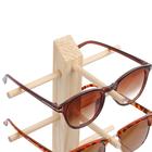 Подставка под очки, 4 места, h=30 см, дерево, цвет бежевый - фото 24684842