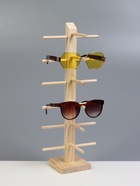 Подставка под очки, 5 мест, h=36 см, дерево, бежевая - Фото 7