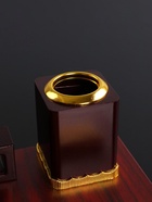 Набор настольный, органайзер 6 в 1 (блок для бумаг, подставка для печати, карандашница, часы, визитница, глобус) - Фото 12