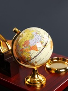 Набор настольный, органайзер 6 в 1 (блок для бумаг, подставка для печати, карандашница, часы, визитница, глобус) - Фото 13