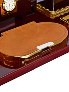 Набор настольный, органайзер 6 в 1 (блок для бумаг, подставка для печати, карандашница, часы, визитница, глобус) - Фото 18