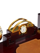 Набор настольный, органайзер 6 в 1 (блок для бумаг, подставка для печати, карандашница, часы, визитница, глобус) - Фото 21