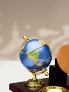 Набор настольный, органайзер 6 в 1 (блок для бумаг, подставка для печати, карандашница, часы, визитница, глобус) - Фото 6